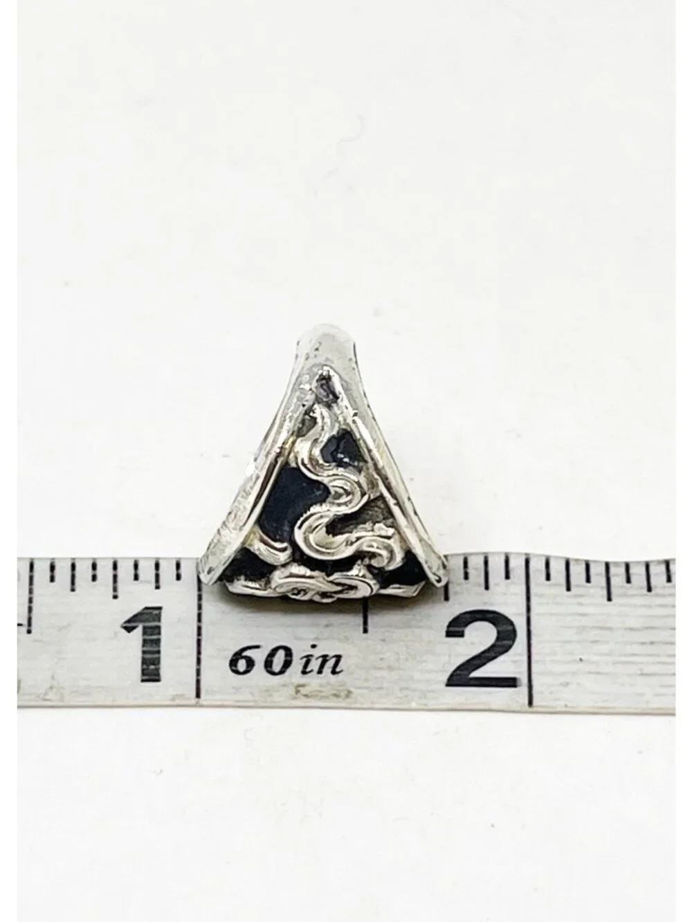 Vintage Sterling Silver 925 Knot Band Ring Oxidized Celtic Infinity Design SZ 6